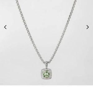 David Yurman Petite Albion Necklace with Parasolite and Diamonds